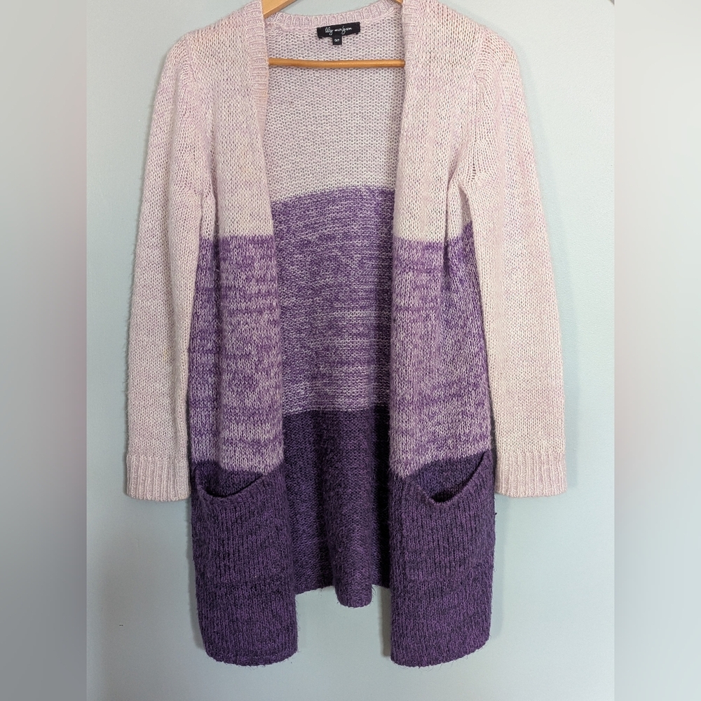 4/$10 ✨ Lily Morgan Purple Ombre‎ Women's Small Sweater